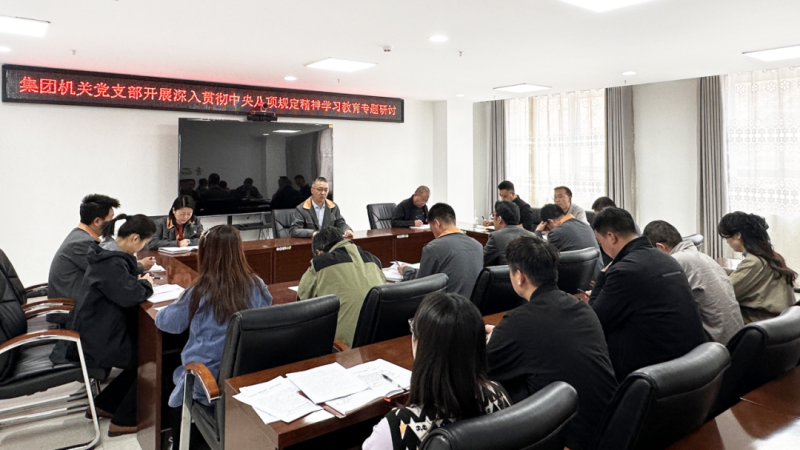 集團機關(guān)黨支部開展深入貫徹中央八項規(guī)定精神學(xué)習教育專題研討