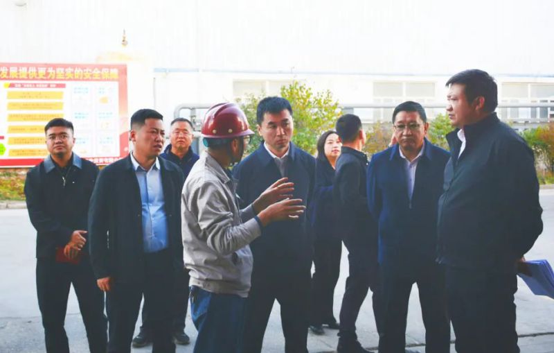 大通縣委副書記、縣長馬明旭一行蒞臨工投公司調(diào)研指導(dǎo)